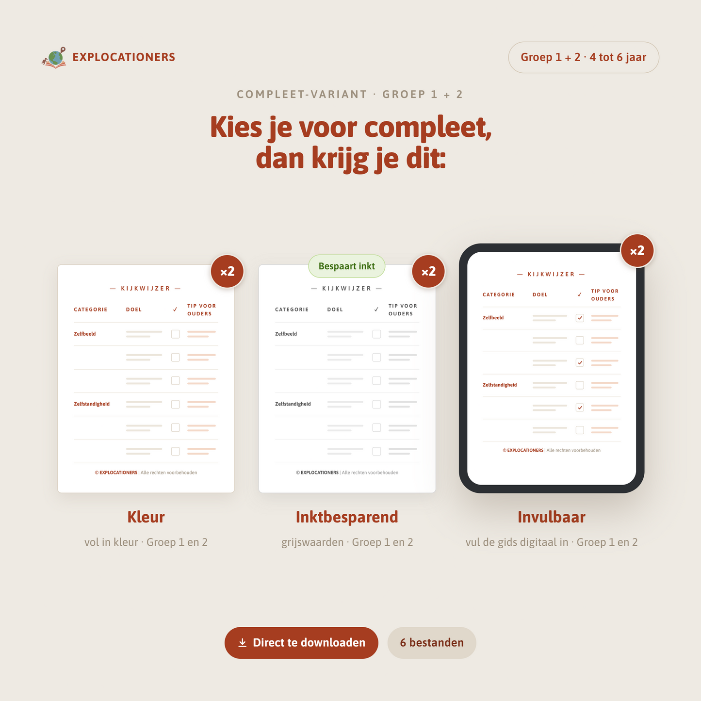 Ontwikkelingsgids groep 1 + 2