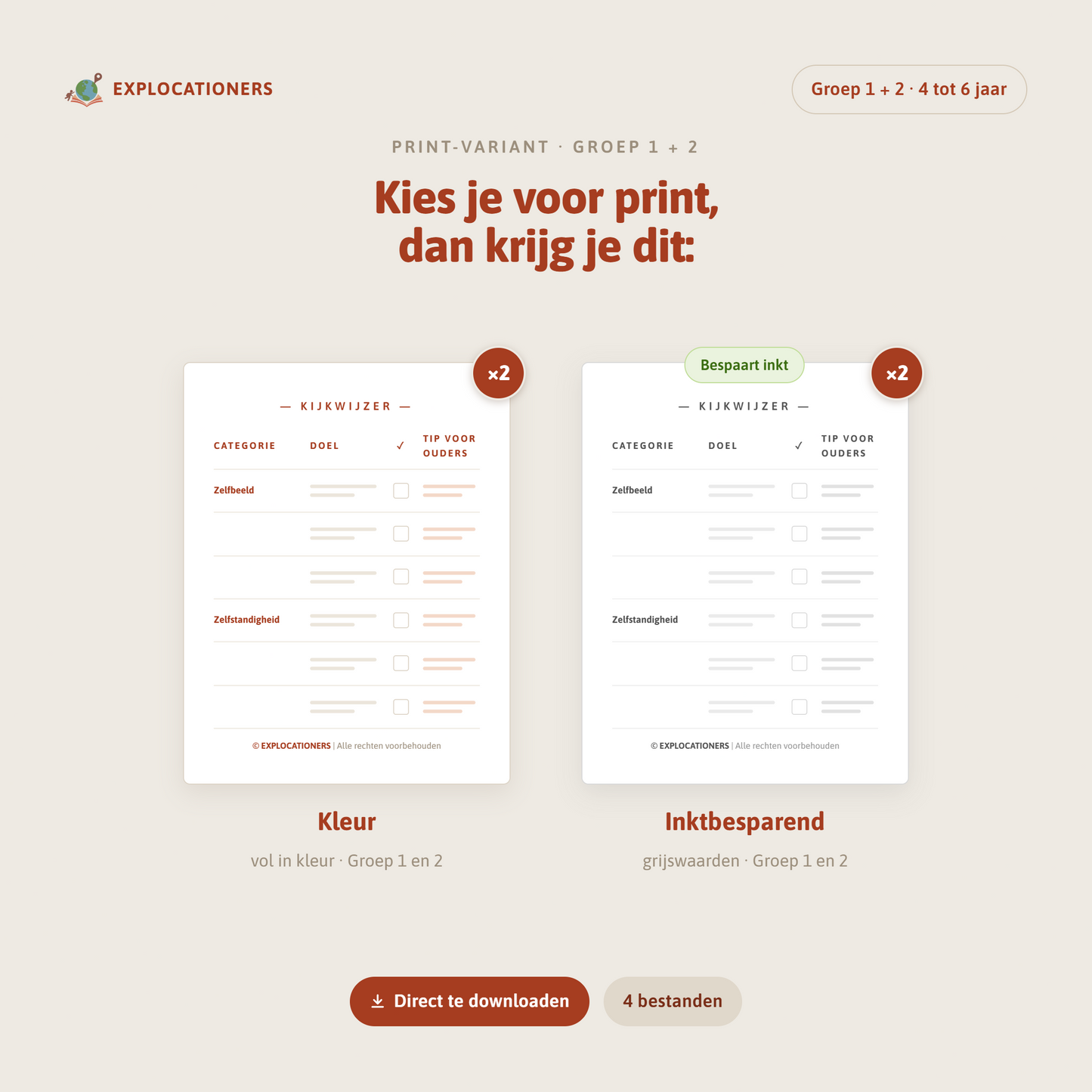 Ontwikkelingsgids groep 1 + 2
