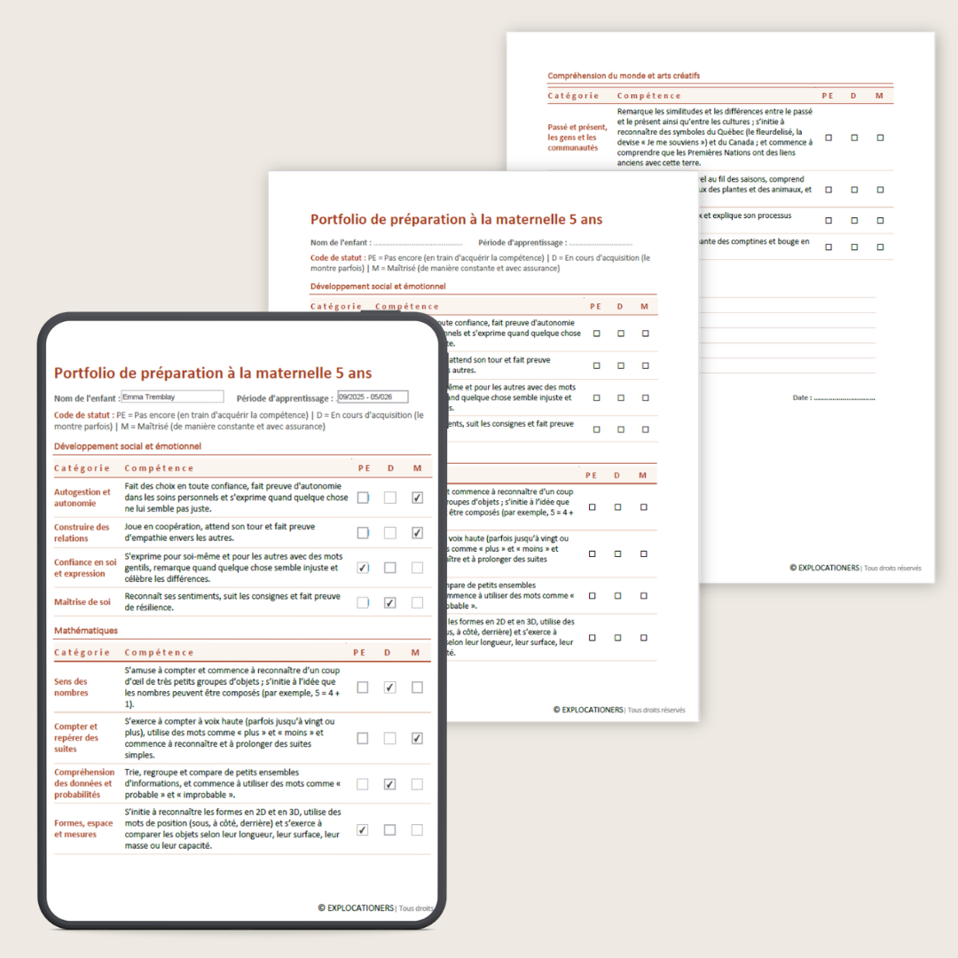 Guide Développement Maternelle 4 ans